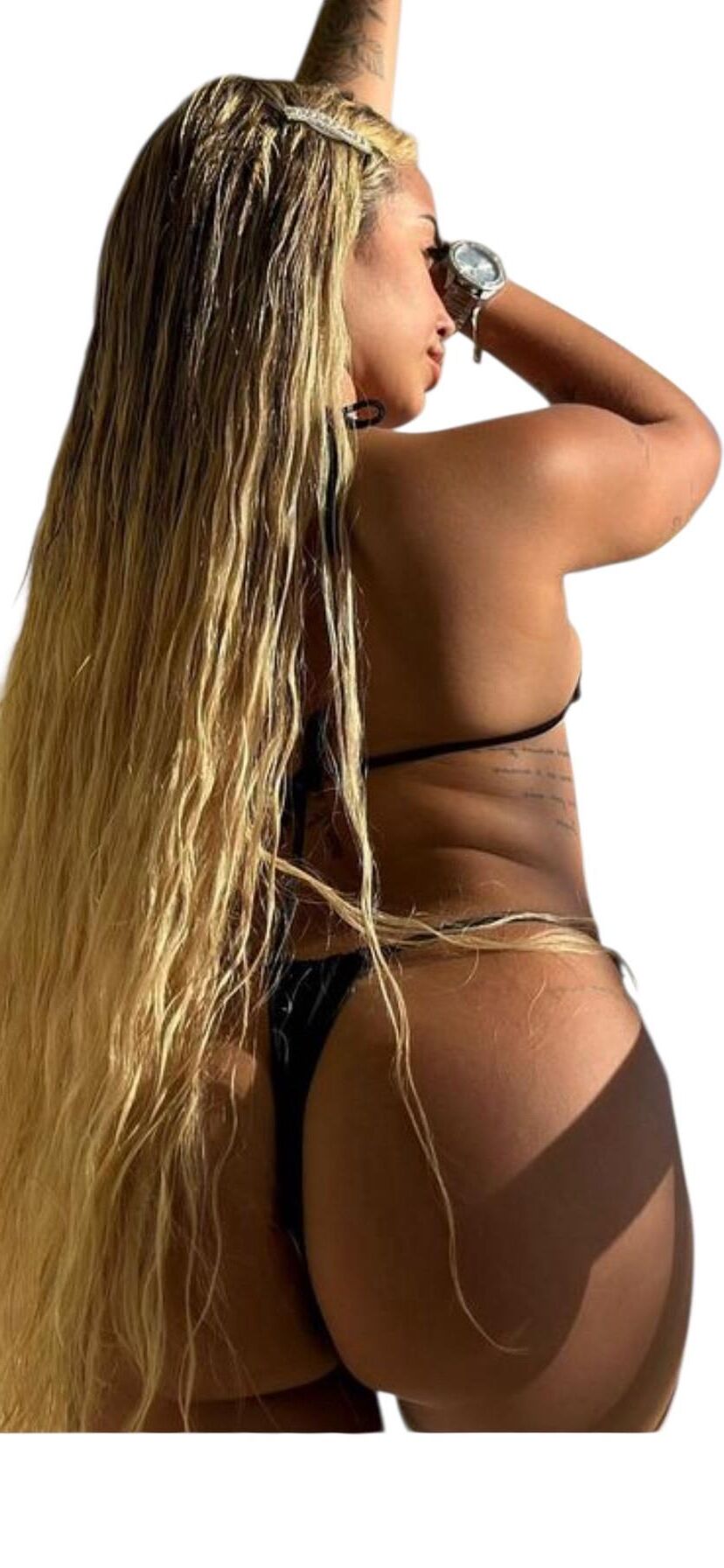Latina süße große Butt -Aufkleber