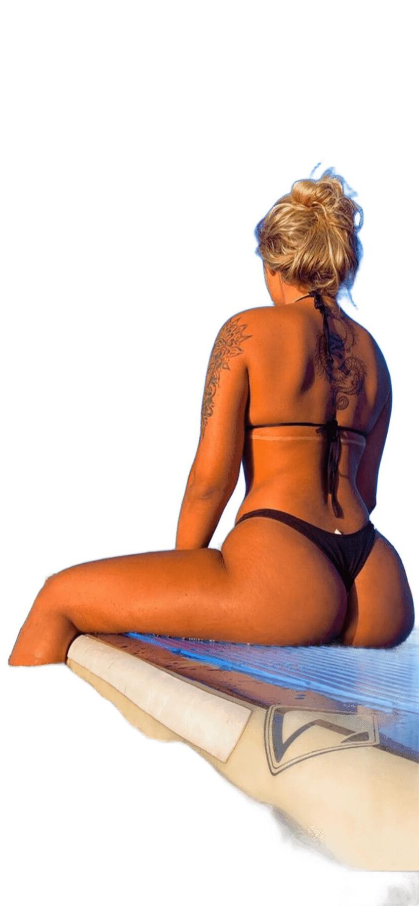 Latina süße große Butt -Aufkleber