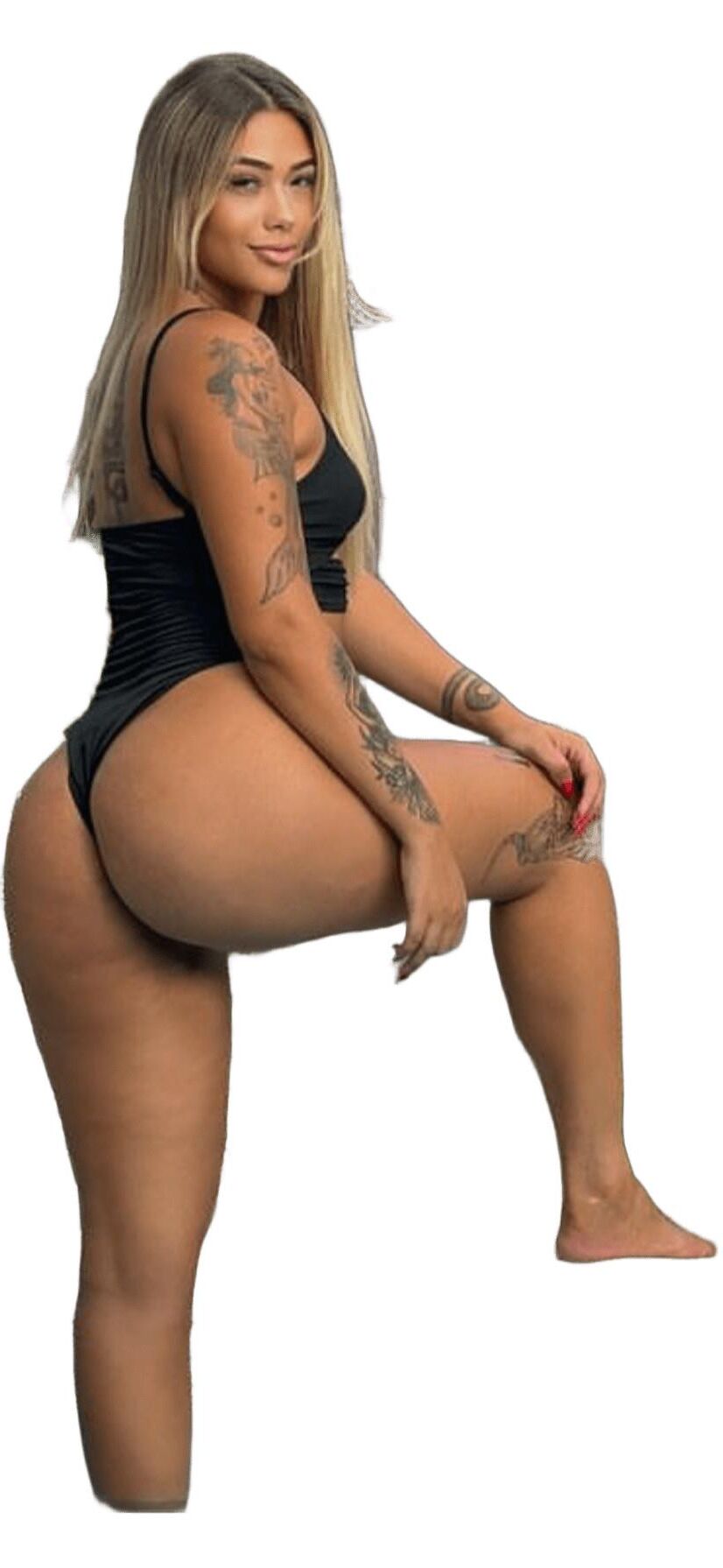 Latina süße große Butt -Aufkleber