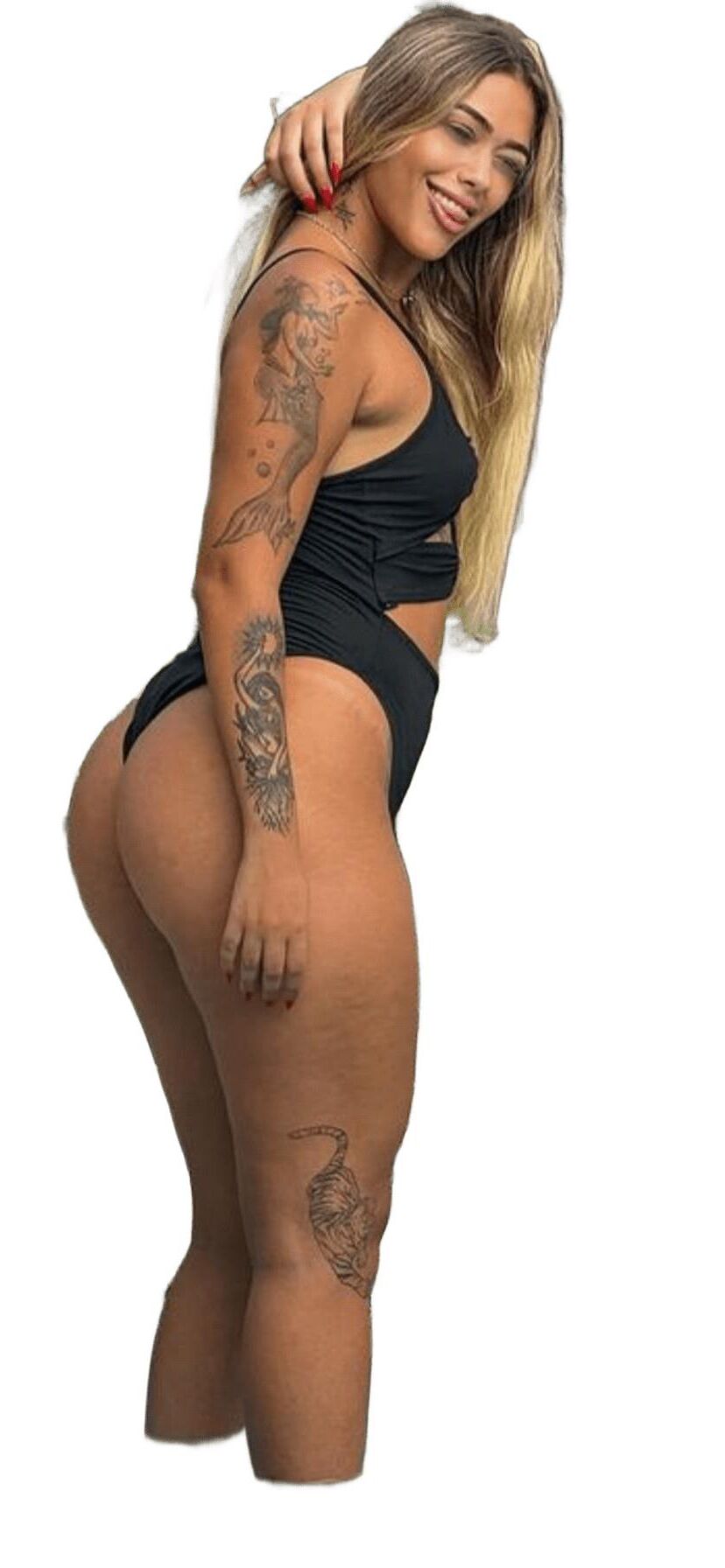 Latina süße große Butt -Aufkleber
