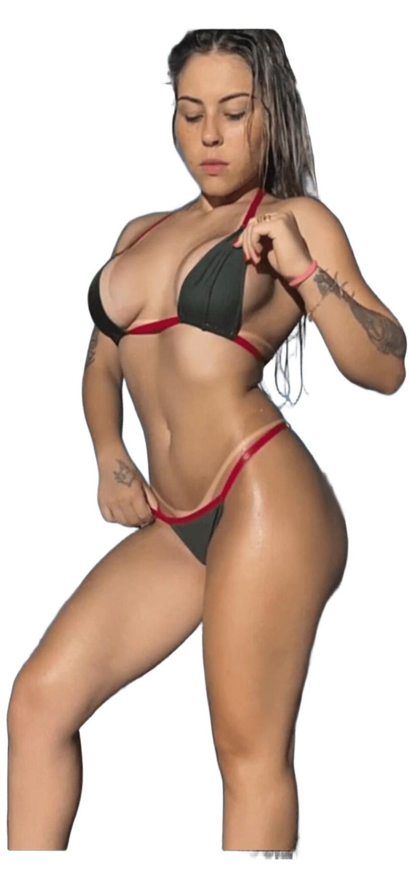 Latina süße große Butt -Aufkleber