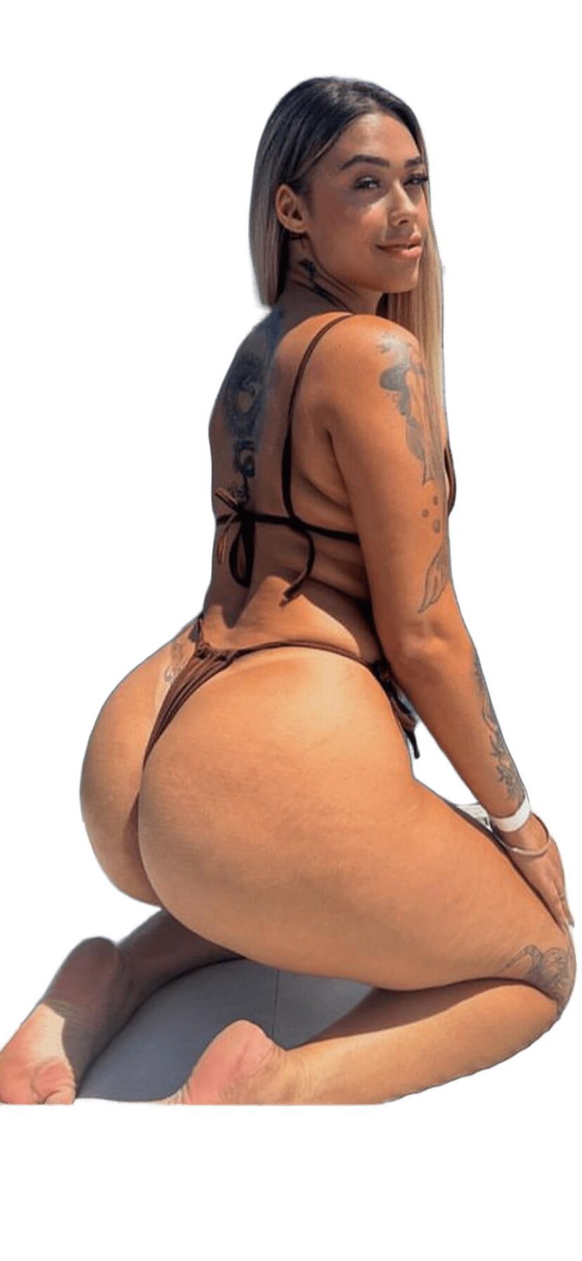 Latina süße große Butt -Aufkleber
