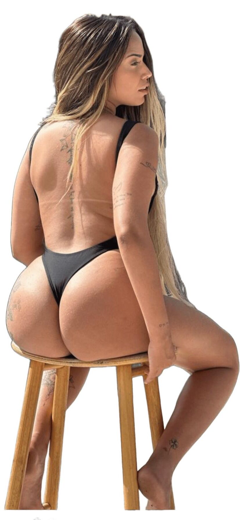Latina süße große Butt -Aufkleber