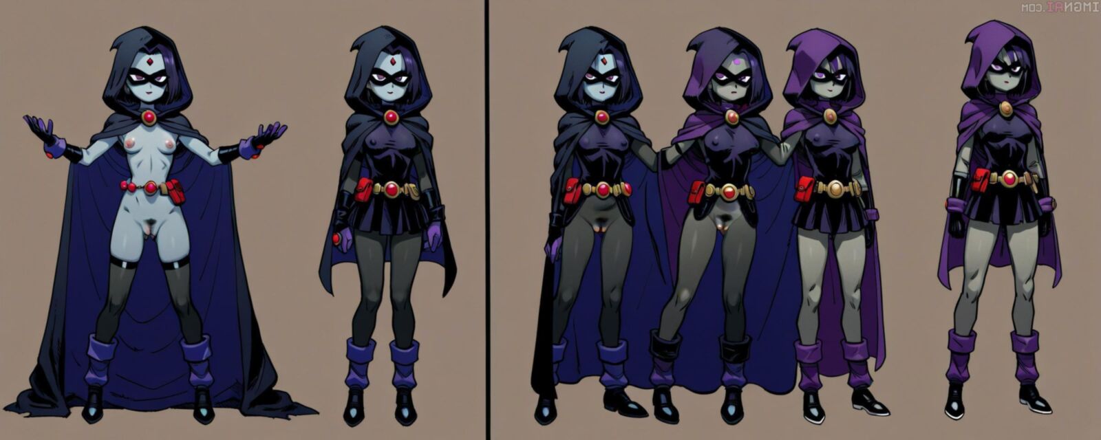 Raven (DC Comics) sex drawings (hentai and toons) 