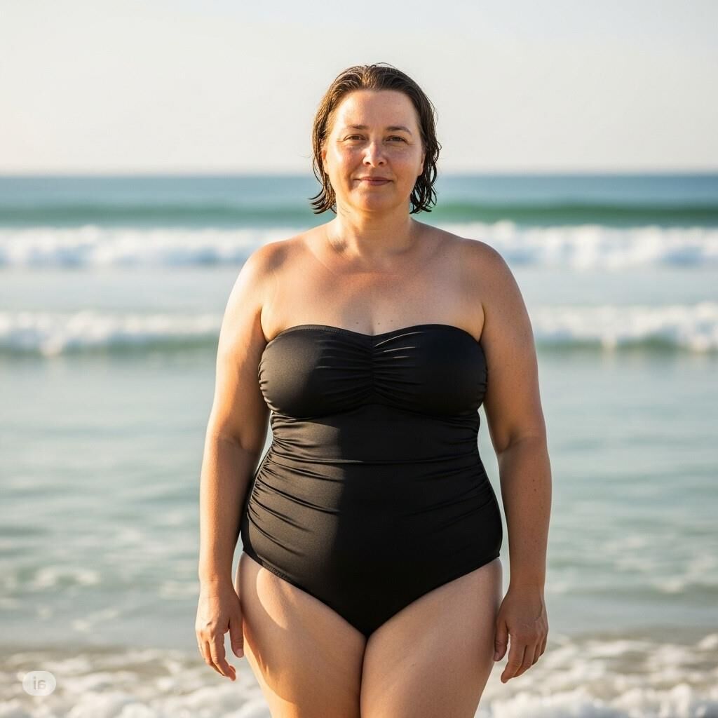 Perfectly plump in swimsuits AI