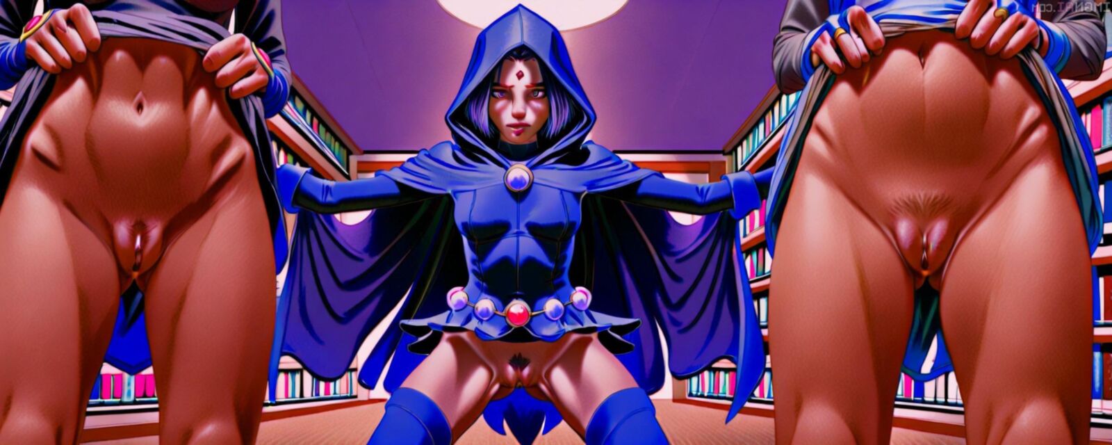 Raven (DC Comics) sex drawings (hentai and toons) 