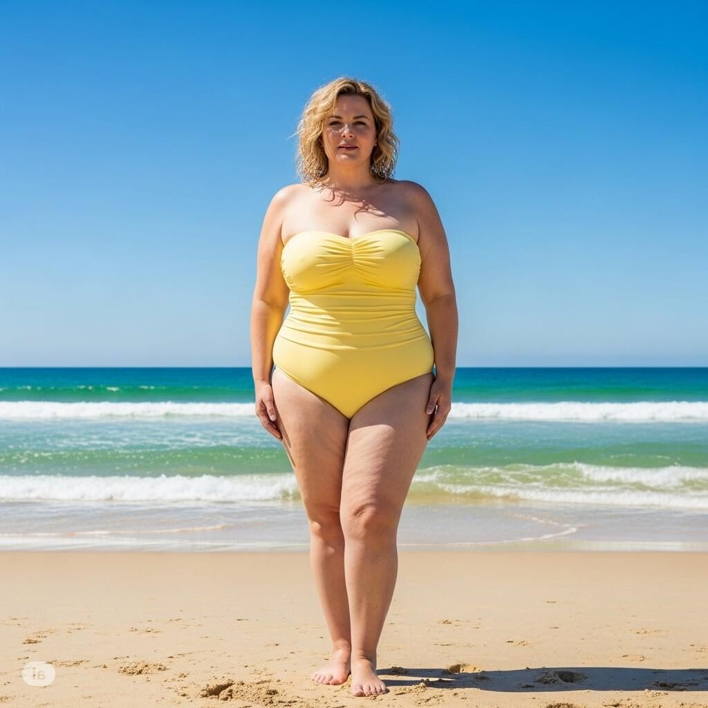 Perfectly plump in swimsuits AI