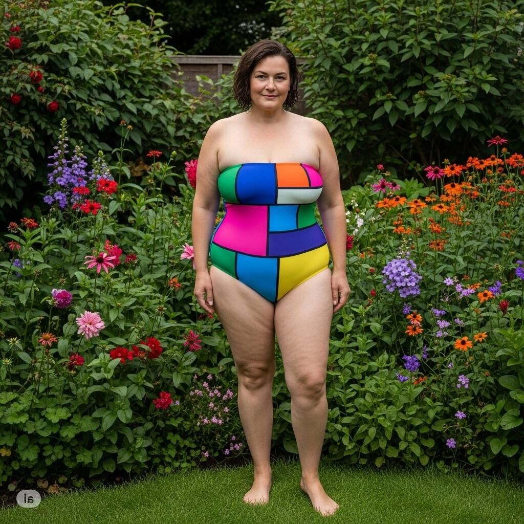 Perfectly plump in swimsuits AI