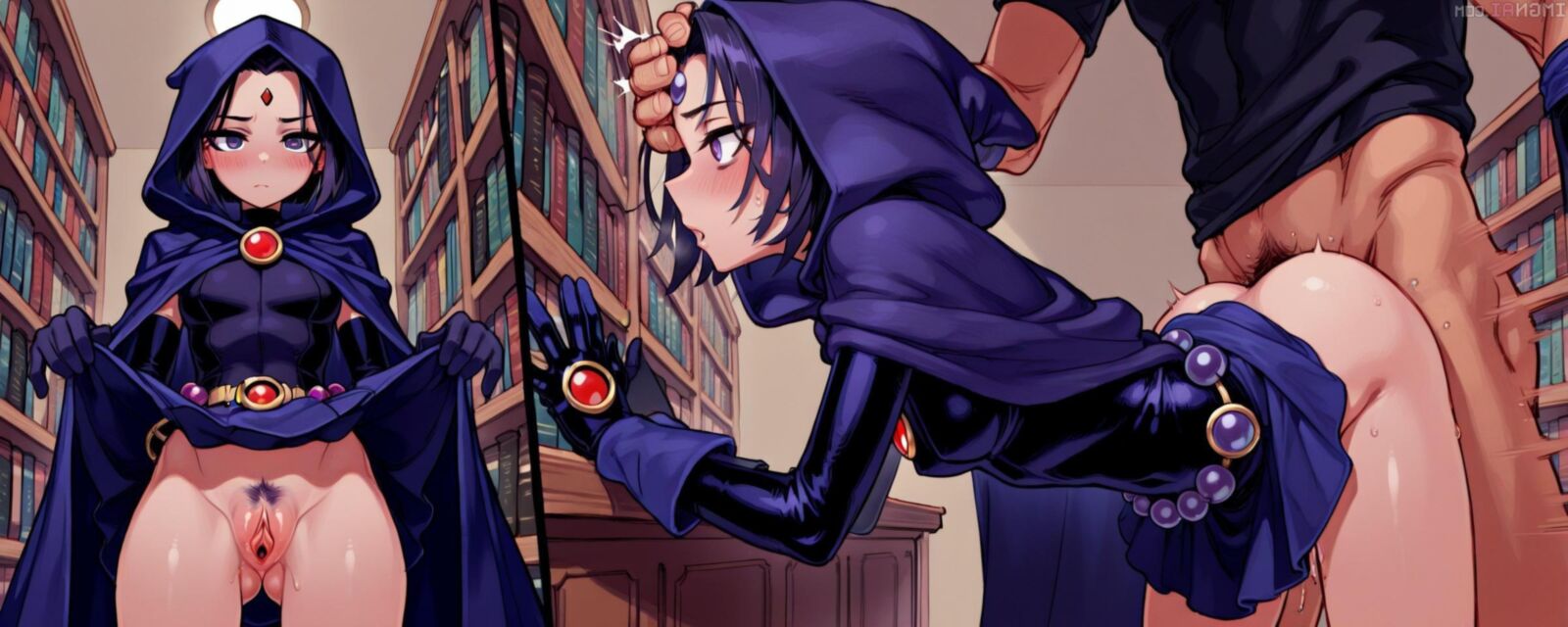 Raven (DC Comics) sex drawings (hentai and toons) 