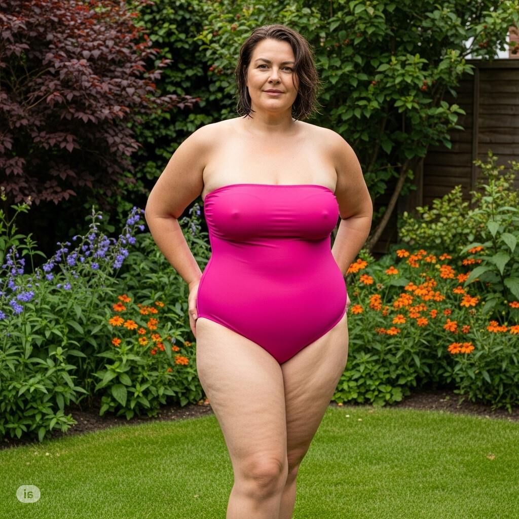 Perfectly plump in swimsuits AI