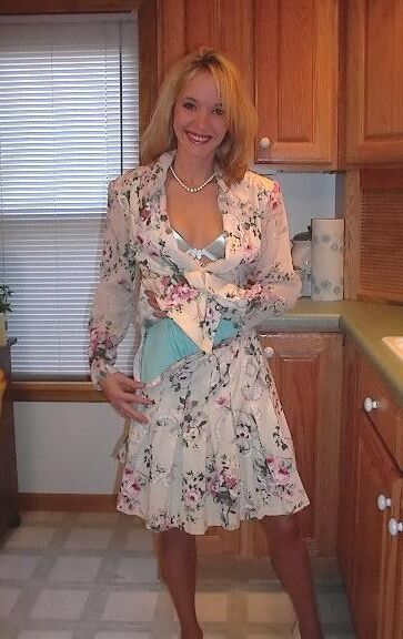 Kelli Unknown Set Light Blue Half Slip in Kitchen