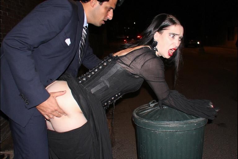 Goth Girl Used in a Back Alley