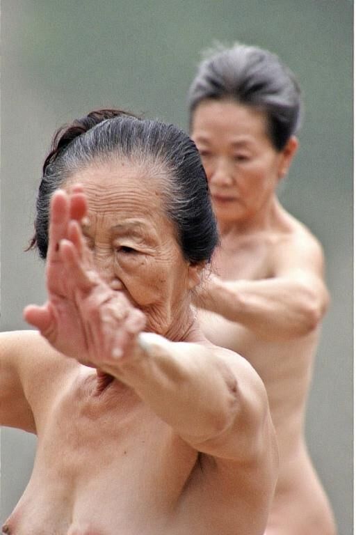 Chinese Women Doing Tai Chi