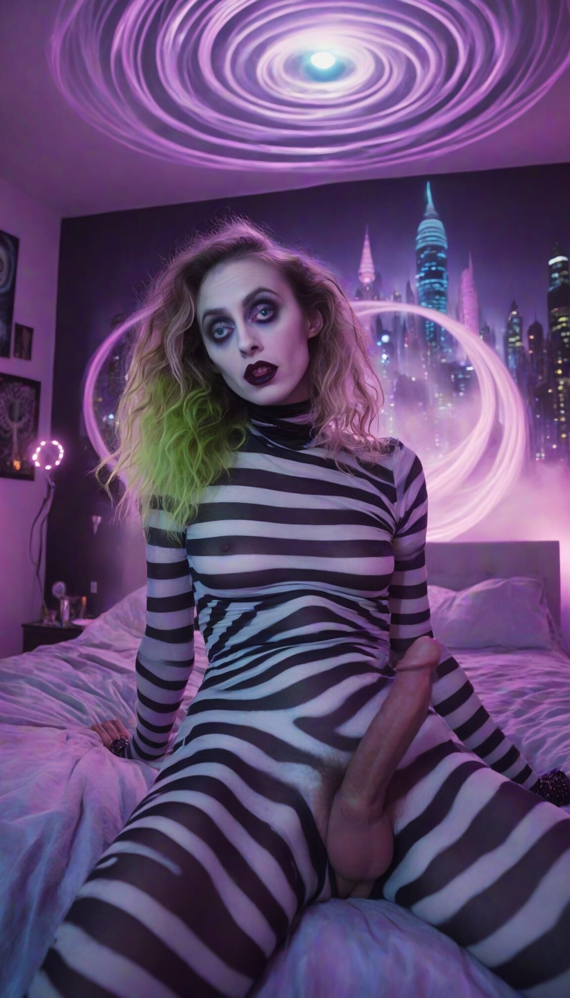 Erotic Stripy Lingerie and Jammies ( Preview)