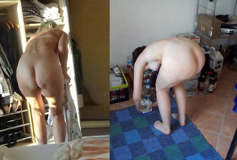 Sabine o Heike vs Sina comparação Altfotzen Hure Arsch Butt como