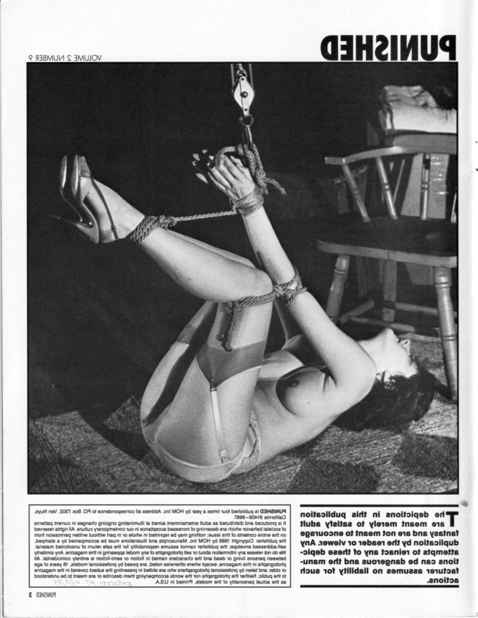 Vintage bondage magazine Punished 