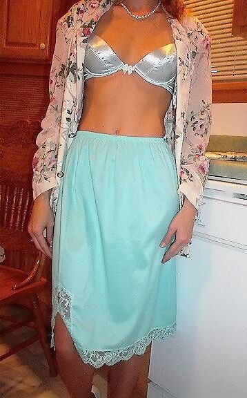 Kelli Unknown Set Light Blue Half Slip in Kitchen