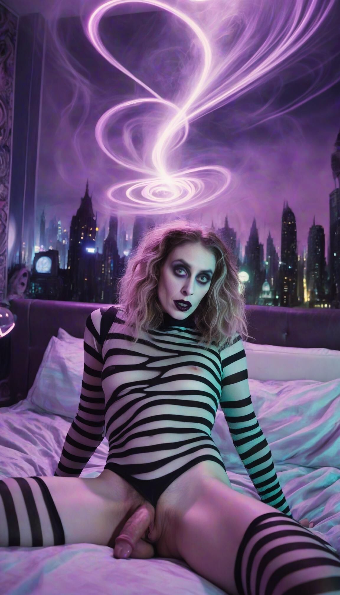 Erotic Stripy Lingerie and Jammies ( Preview)