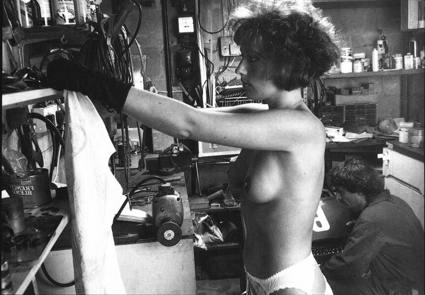 Retro Spanking Janus garage mechanic encounter