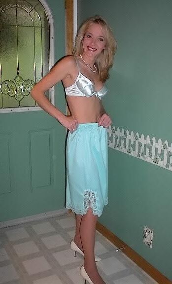 Kelli Unknown Set Light Blue Half Slip in Kitchen