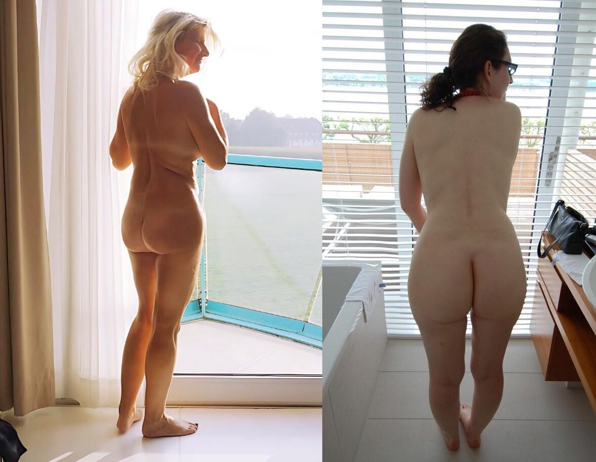 Sabine o Heike vs Sina comparação Altfotzen Hure Arsch Butt como