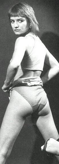 Retro Spanking Janus FD brunette pink outfit