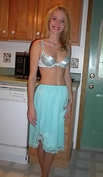 Kelli Unknown Set Light Blue Half Slip in Kitchen