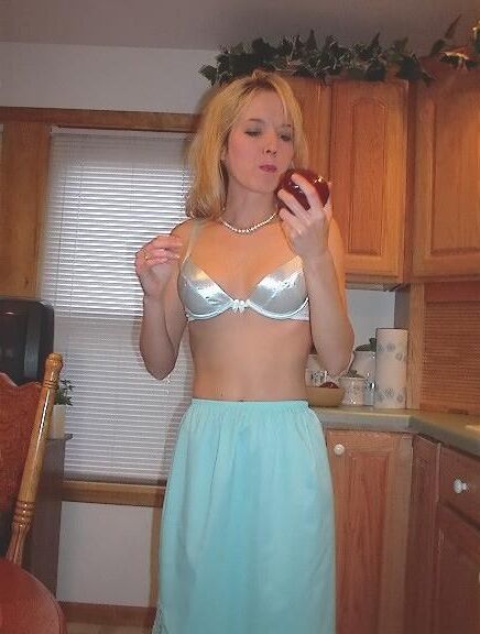 Kelli Unknown Set Light Blue Half Slip in Kitchen