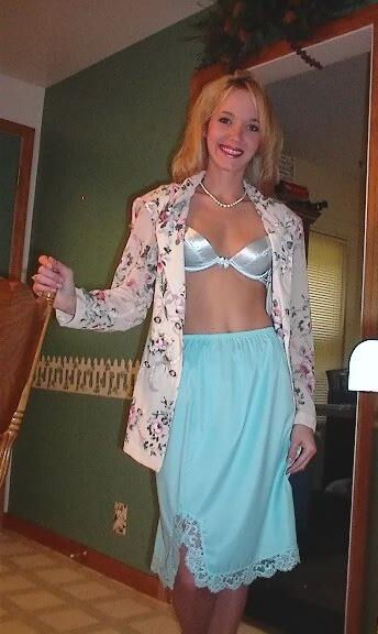 Kelli Unknown Set Light Blue Half Slip in Kitchen
