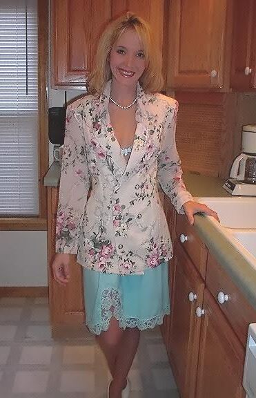 Kelli Unknown Set Light Blue Half Slip in Kitchen