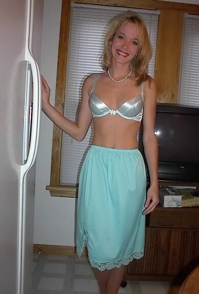 Kelli Unknown Set Light Blue Half Slip in Kitchen