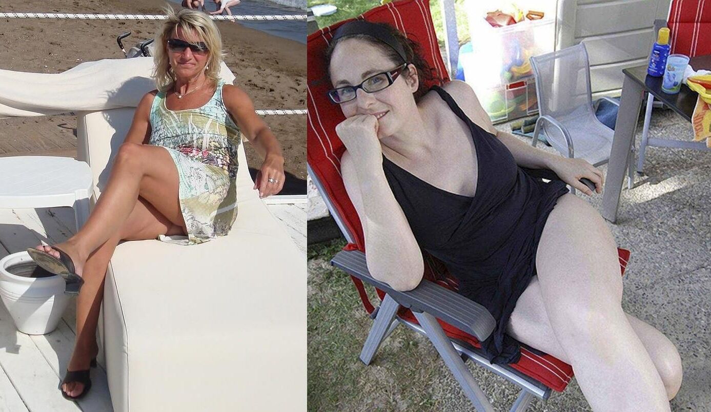 Sabine o Heike vs Sina comparação Altfotzen Hure Arsch Butt como