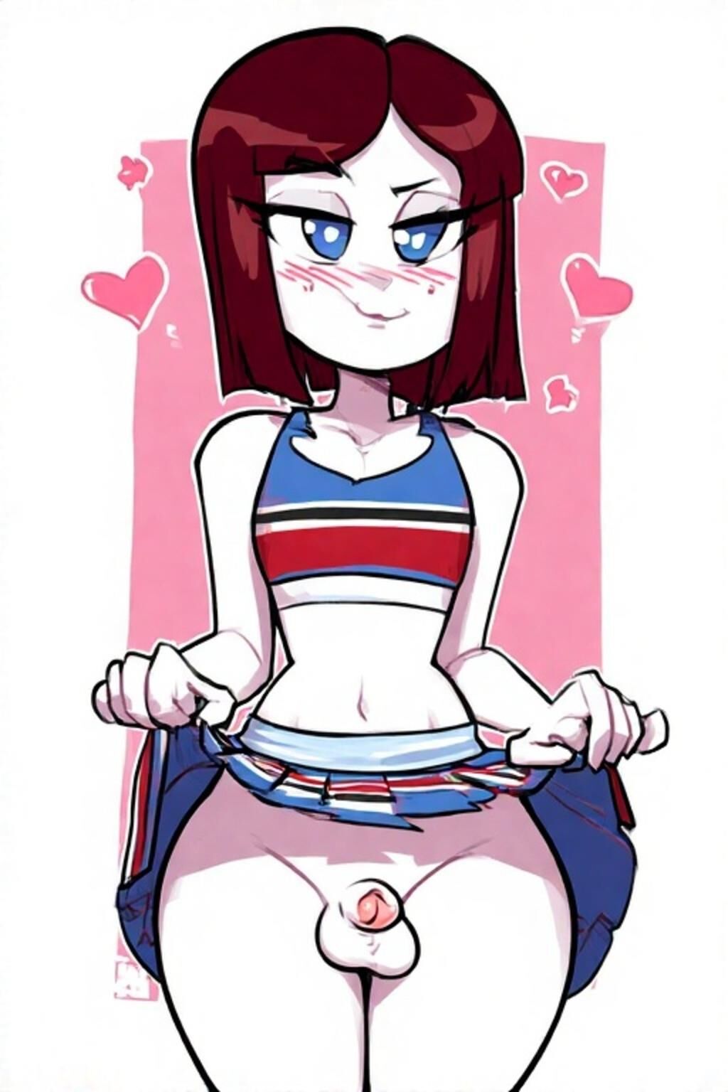 [AI] Cartoon Style Femboy Cheerleaders