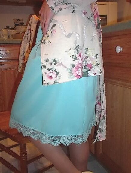 Kelli Unknown Set Light Blue Half Slip in Kitchen
