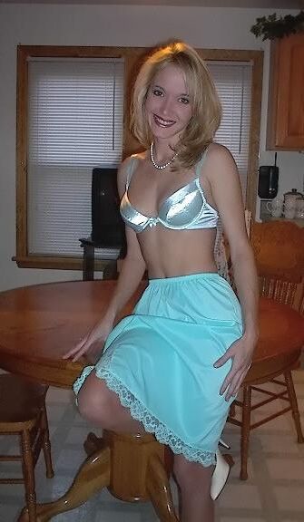 Kelli Unknown Set Light Blue Half Slip in Kitchen