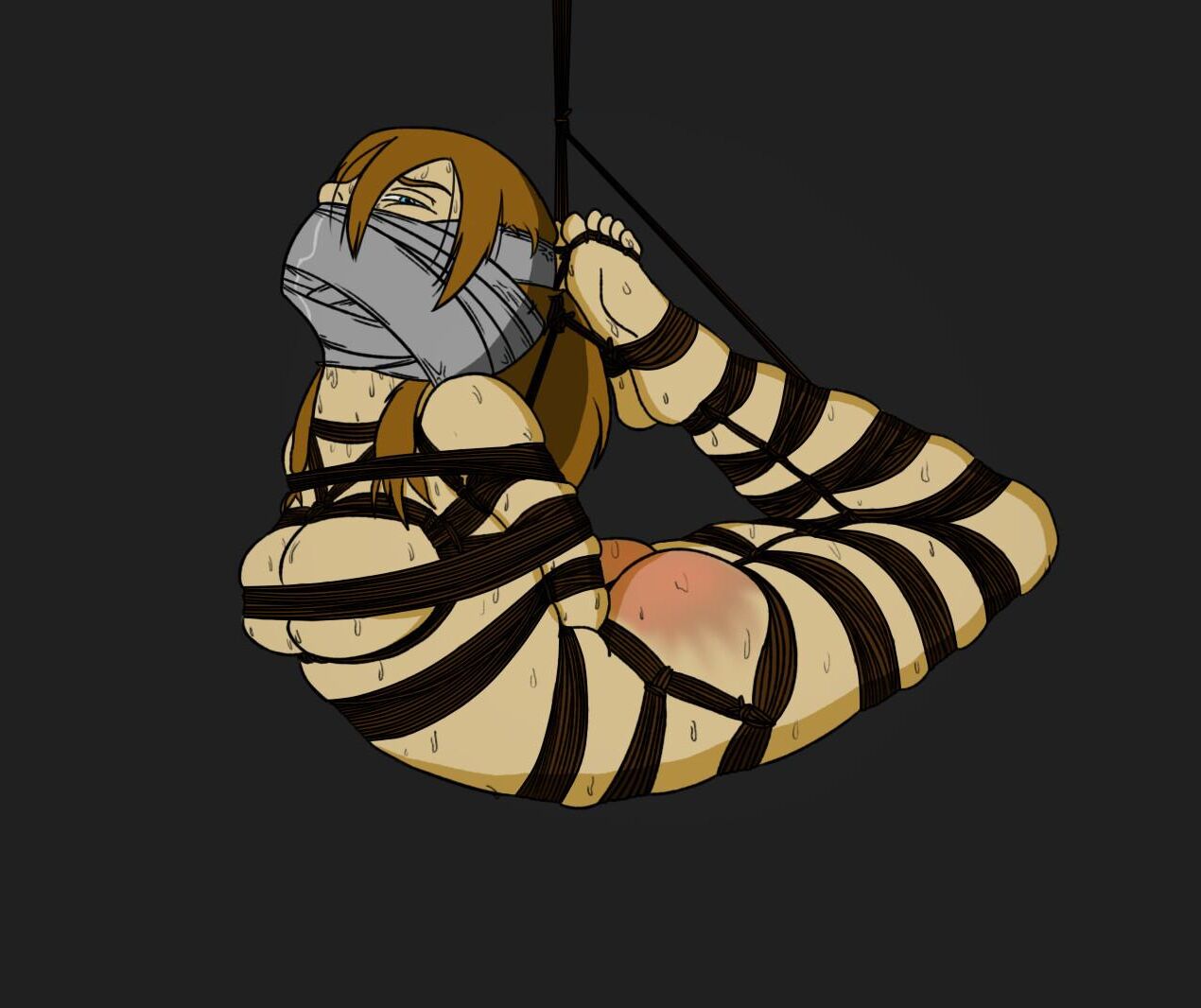 Bondage Cartoon & D women in BDSM troubles 