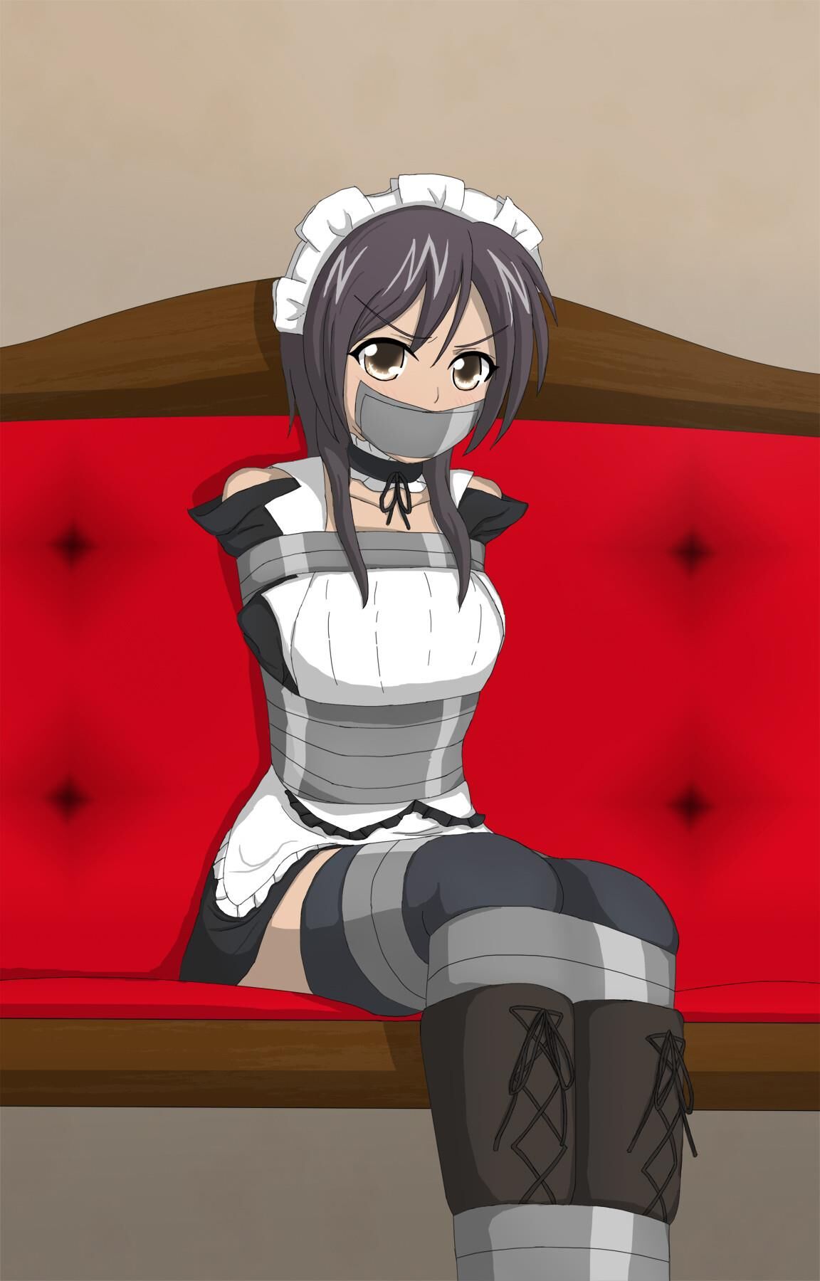 Bondage Cartoon & D women in BDSM troubles 