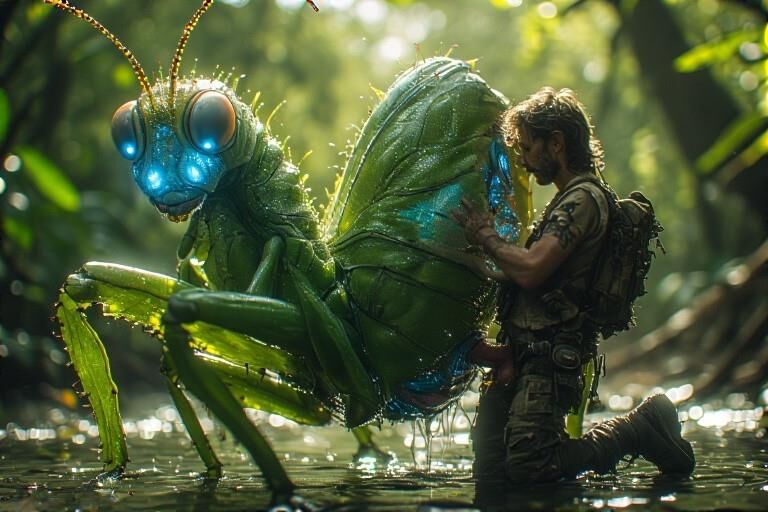 Mutant Grasshopper Sex