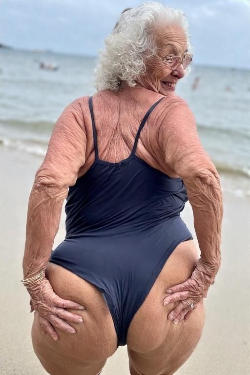 Granny Asses at the Beach