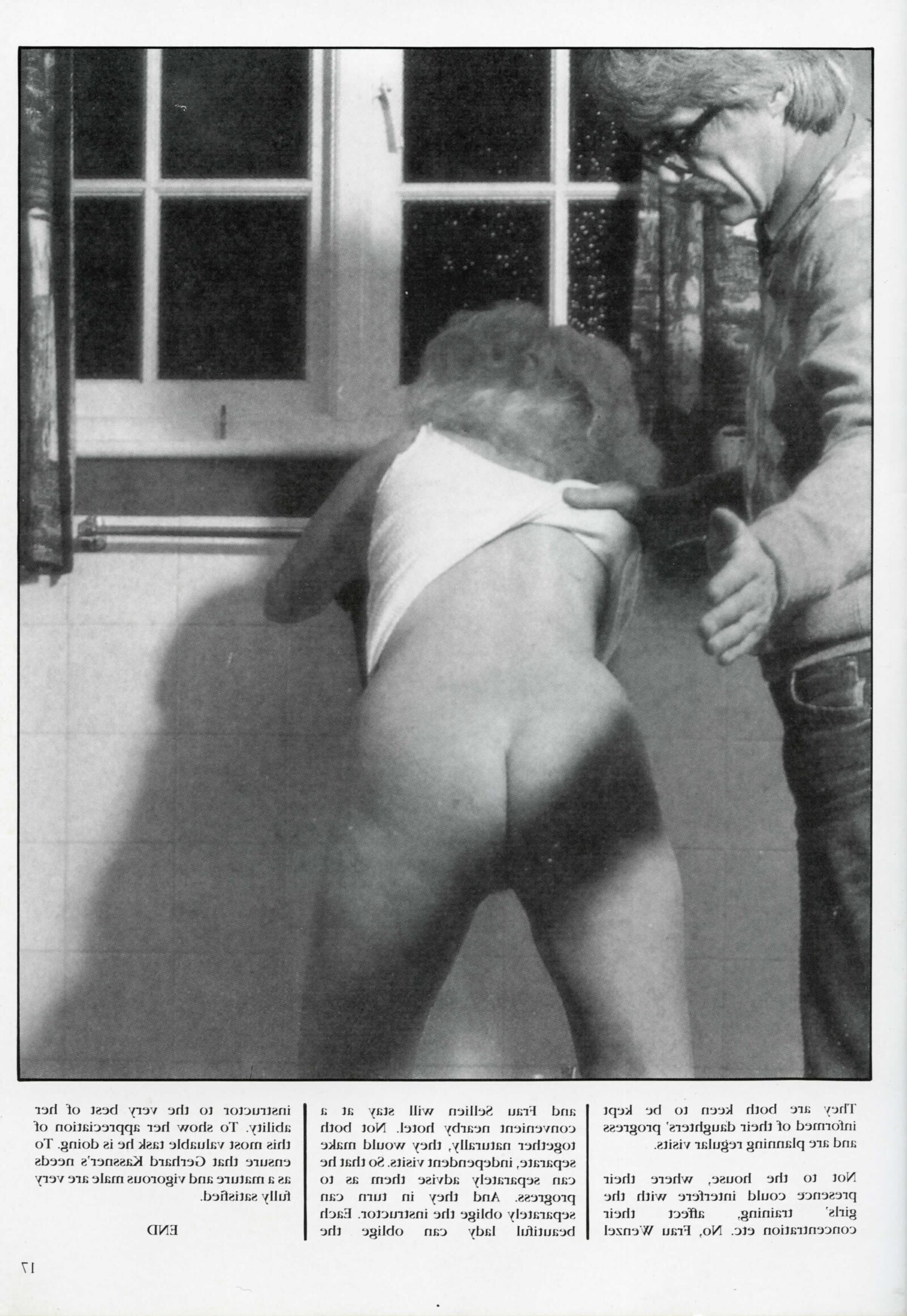Retro Spanking Blushes Photo Set Two Girls Bathroom