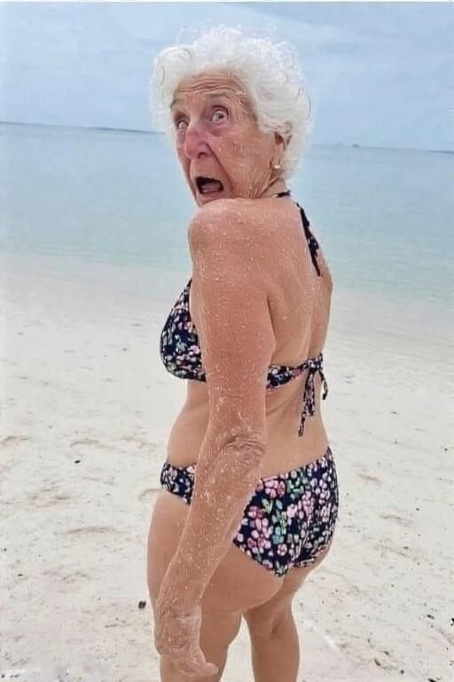 Granny Asses at the Beach