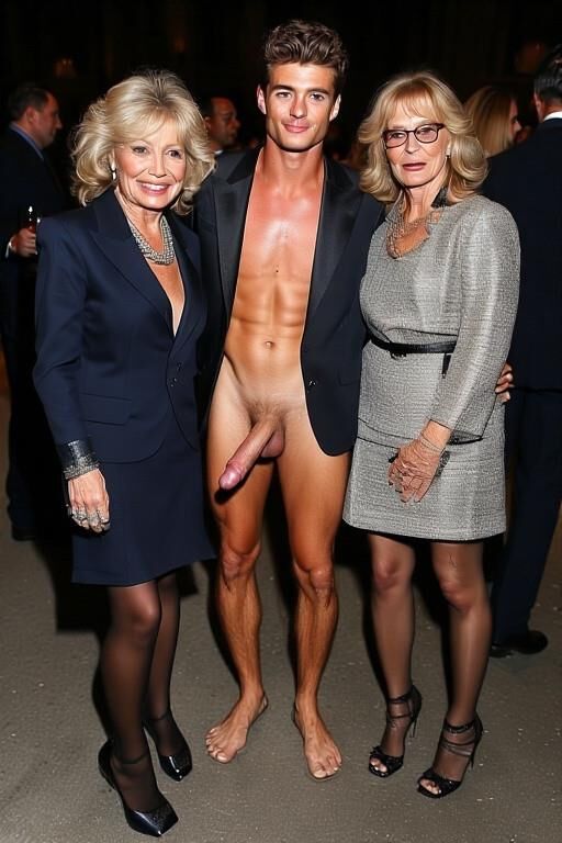 Two grannies and a guy