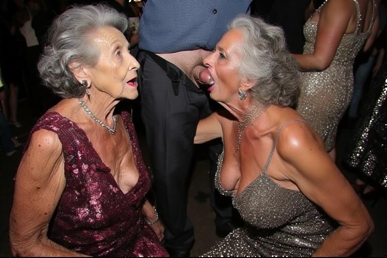 Grannies at a Fancy Party