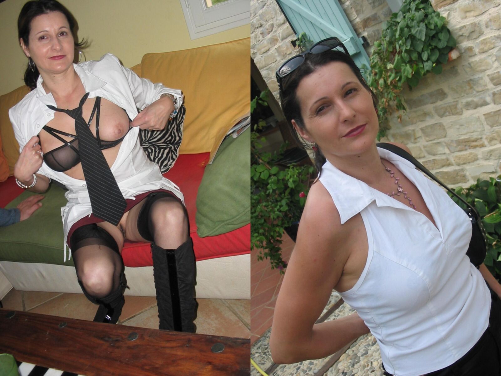 Gekleidete Milf -Mischung gekleidet