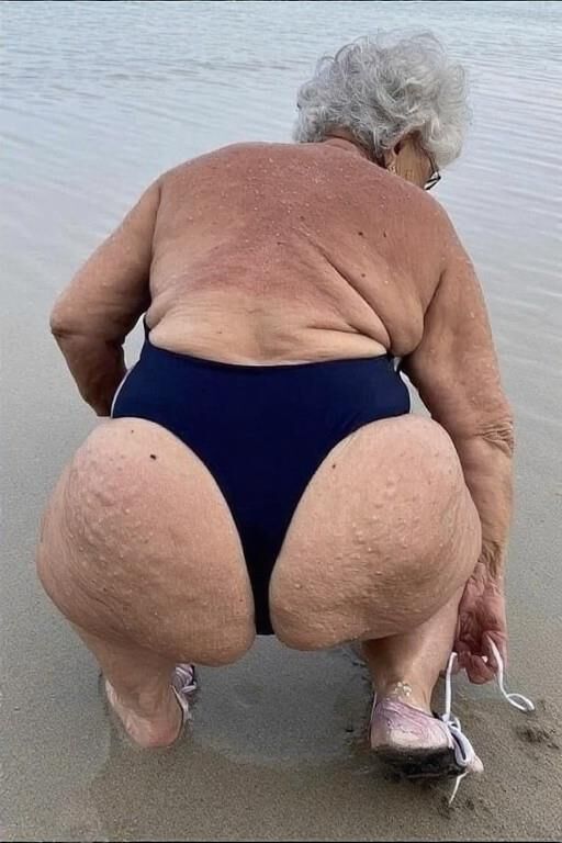 Granny Asses at the Beach