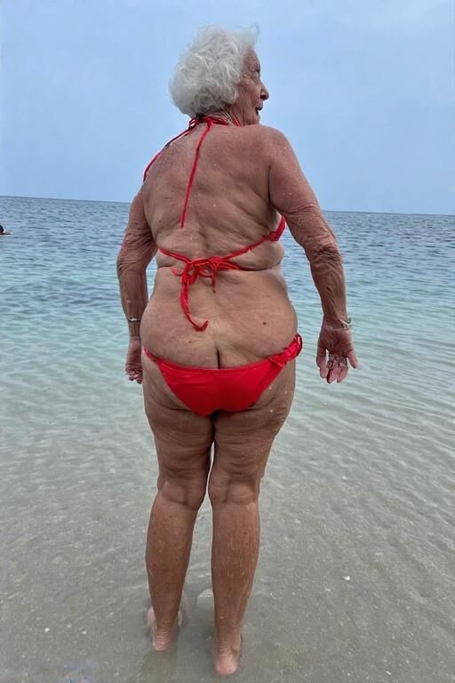 Granny Asses at the Beach