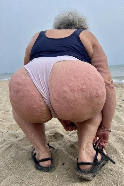 Granny Asses at the Beach