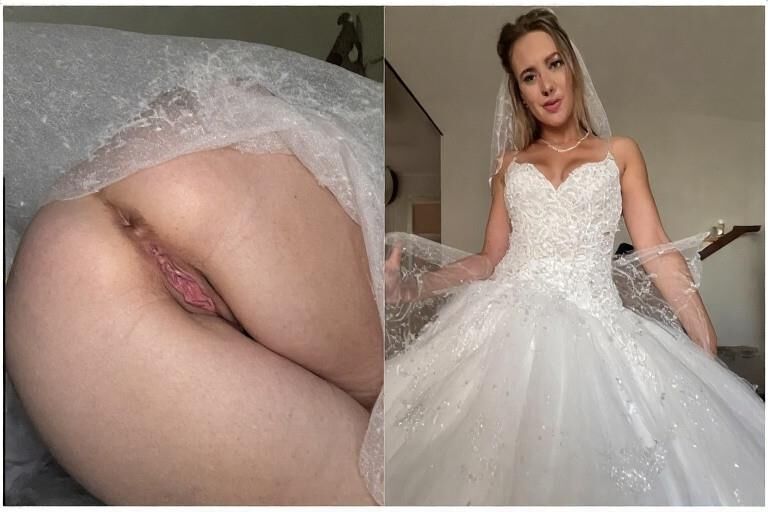 AI... Bride shows pussy