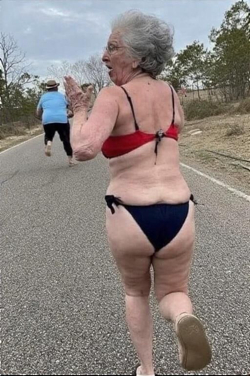 Granny Asses at the Beach