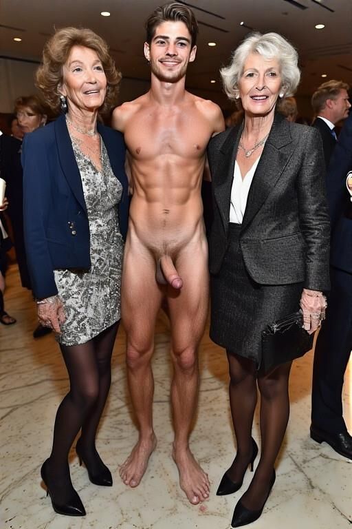 Two grannies and a guy